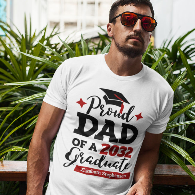 Proud Dad of a 2023 graduate family matching T-Shirt