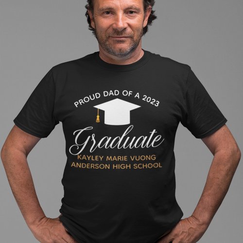 Proud Dad of a 2024 Graduate Custom Graduation T_Shirt