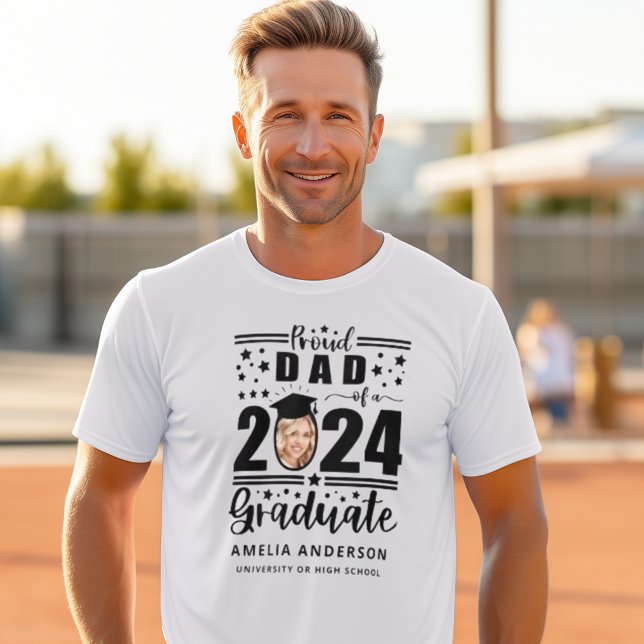 Proud Dad of a 2024 Graduate T-Shirt (Creator Uploaded)