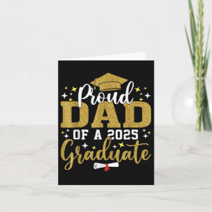 Proud Dad Of A 2025 Graduate Dad Graduation 2025 F Card