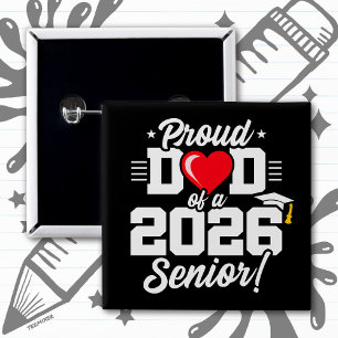 Proud Dad of a 2026 Senior Graduation Quote Button