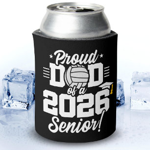 Proud Dad of a 2026 Senior Volleyball Graduation Can Cooler