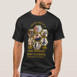 Proud Dad of a 20XX Graduate   Photo Collage T-Shirt
