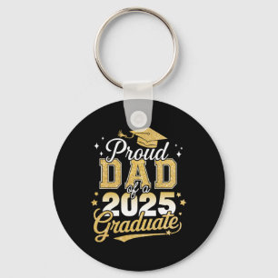 Proud Dad Of A Cl Of 2025 Graduate Senior Graduati Keychain