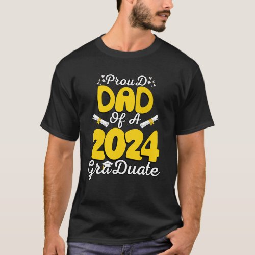  Proud Dad of a Class of 2024 Graduate T_Shirt