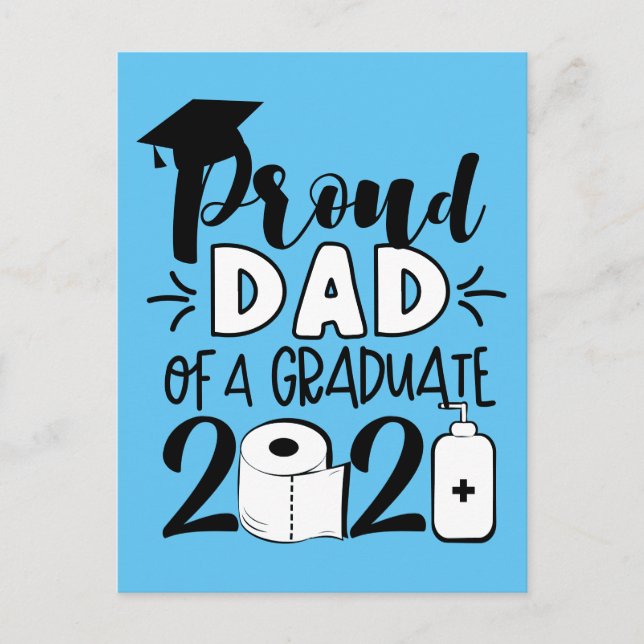 Proud Dad of a Graduate - 2021 Postcard (Front)