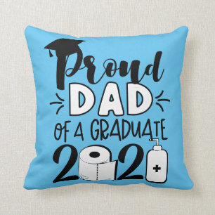 Proud Dad of a Graduate - 2021 Throw Pillow