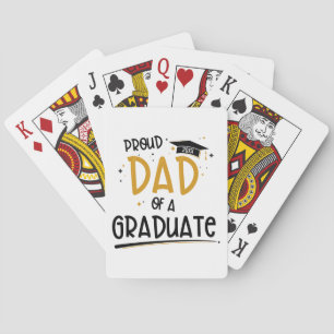 Proud Dad of a Graduate Poker Cards