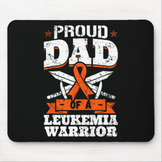 Proud Dad Of A Leukemia Warrior Daddy Awareness Bl Mouse Pad