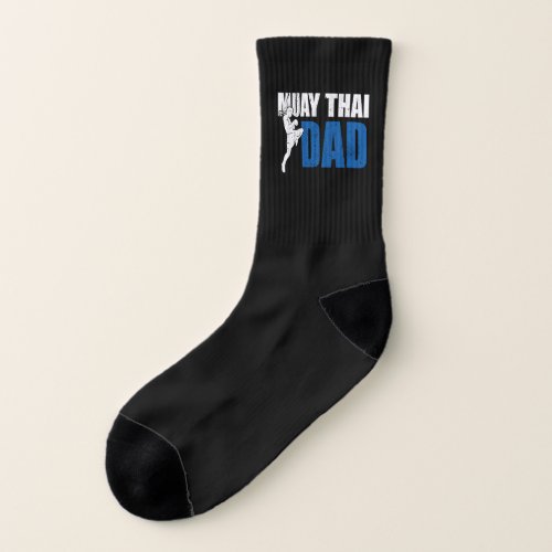 Proud Dad Of A Muay Thai Fighter Father Gift Idea Socks