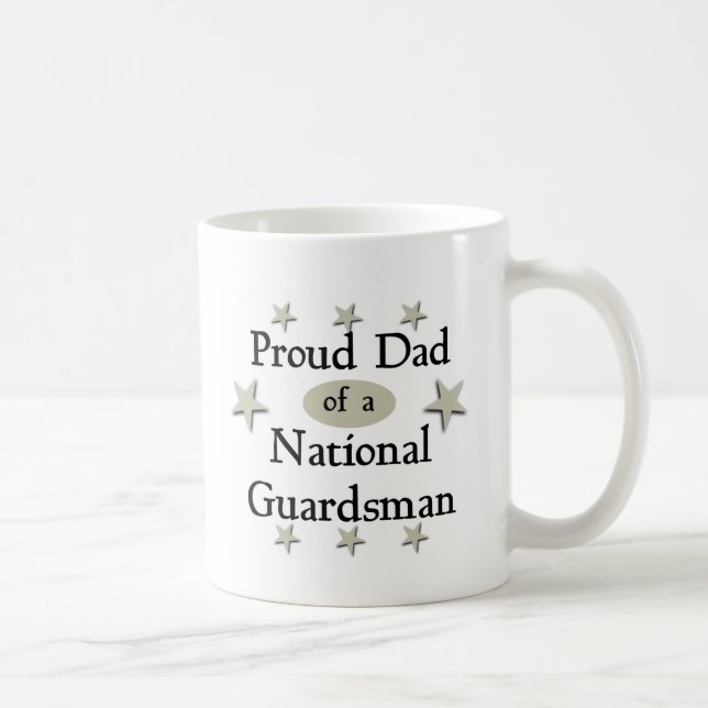 Proud Dad of a National Guardsman Coffee Mug (Right)