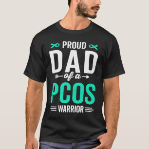 Proud Dad of a PCOS Warrior Survivor Awareness Sup T-Shirt