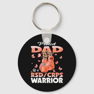 Proud Dad Of A Rsd Crps Warrior Awareness Boxing G Keychain
