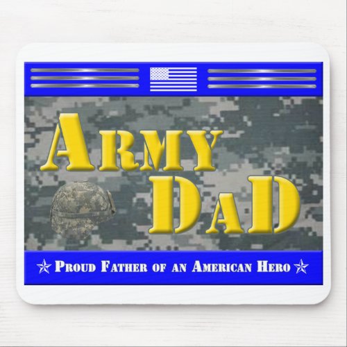 Proud Dad of an American Hero Gift Mouse Pad