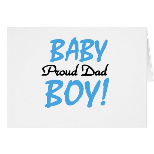 Proud Dad of Baby Boy Tshirts and Gifts (Front Horizontal)