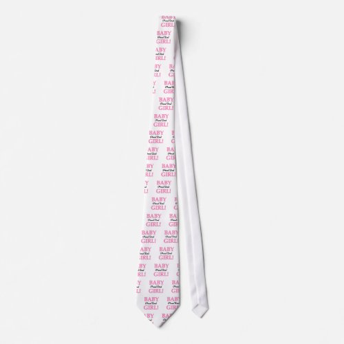 Proud Dad of Baby Girl Tshirts and Gifts Neck Tie