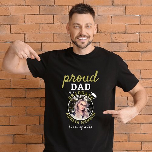 Proud Dad of Graduate Graduation 2023 Photo T_Shirt