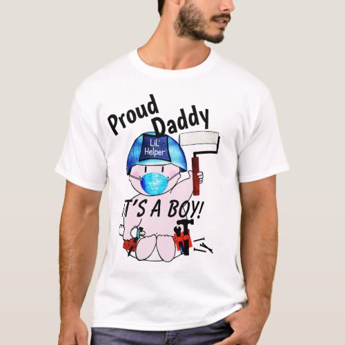 Proud Dad of New Baby Boy Carpenter  T_Shirt