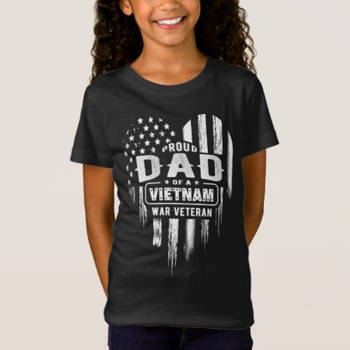 Proud Dad Vietnam Vet Son Veterans Day T_Shirt