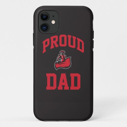 Proud Dad with Matador on Black iPhone 11 Case