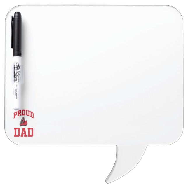 Proud Dad with Matador on Black Dry Erase Board (Front)