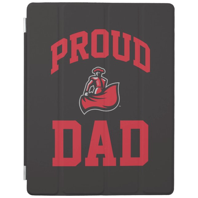 Proud Dad with Matador on Black iPad Smart Cover (Front)