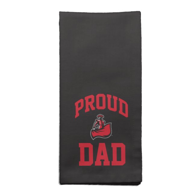 Proud Dad with Matador on Black Napkin (Folded)