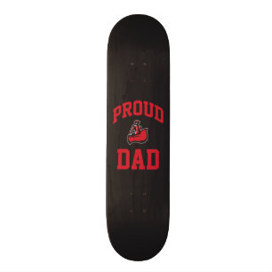 Proud Dad with Matador on Black Skateboard Deck