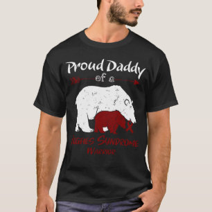 Proud Daddy Bear Hughes Syndrome Awareness T-Shirt