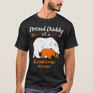 Proud Daddy Bear Leukemia Awareness T-Shirt