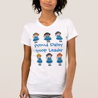Proud Daisy Troop Leader Daisy Rows T-Shirt Fun Spring Uniforms for Girl Scout Leaders