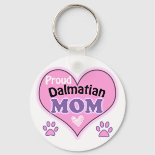 Proud Dalmatian Mom Keychain
