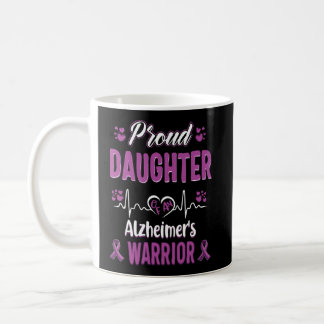 Proud Daughter Alzheimer'S Warrior Awareness Ribbo Coffee Mug