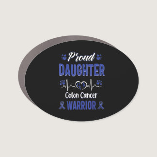 Proud Daughter Colon Cancer Warrior Awareness Car Magnet