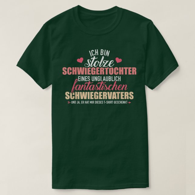 Proud daughter in law of a fantastic father in law T-Shirt (Design Front)