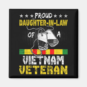 Proud Daughter In Law Of A Vietnam Veteran Fathers Magnet