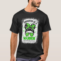 Proud Daughter Messy Bun Warrior Spinal Cord Injur T-Shirt