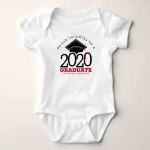 Proud Daughter of a Graduate Any Year School Baby Bodysuit