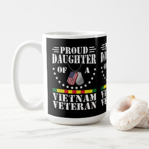 Proud Daughter Of A Vietnam Veteran Patriotic Gift Coffee Mug