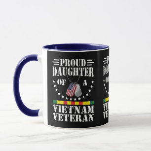 Proud Daughter Of A Vietnam Veteran Patriotic Gift Mug