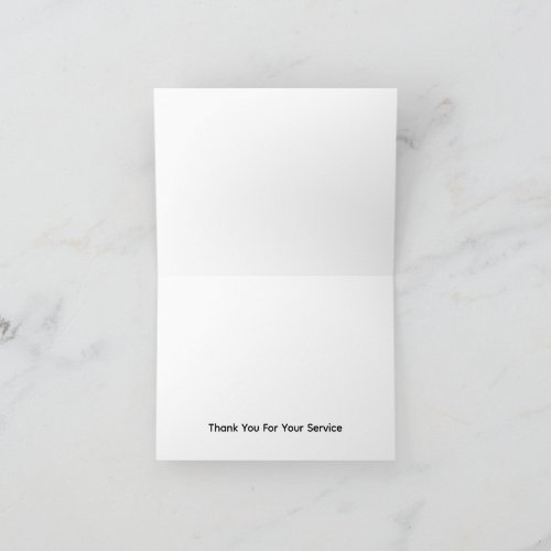 Proud Daughter Of A Vietnam Veteran Patriotic Gift Thank You Card