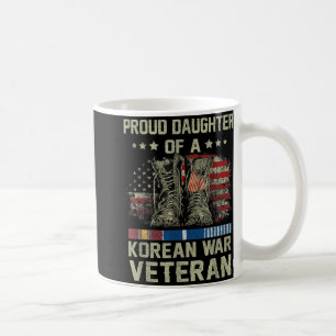 Proud Daughter Of Korean War Veteran Us Family Mat Coffee Mug