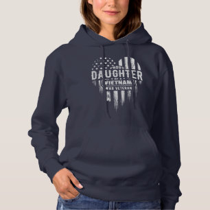 Proud Daughter Vietnam Vet Dad Veterans Day Hoodie