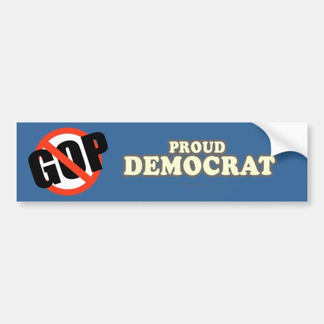 Proud Democrat Bumper Sticker (Front)