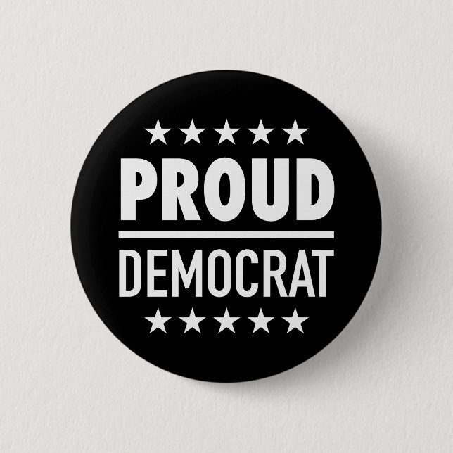 Proud Democrat Button (Front)