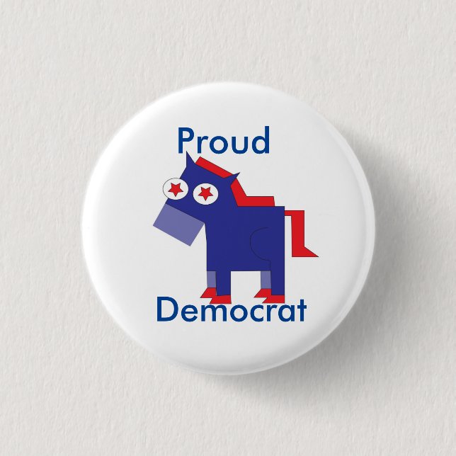 Proud Democrat Button (Front)