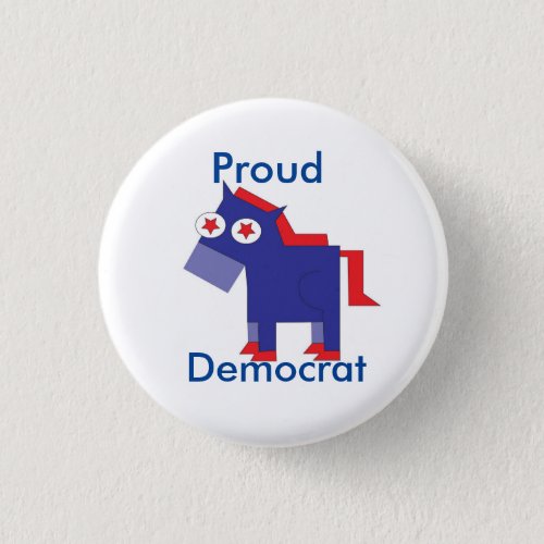 Proud Democrat Button
