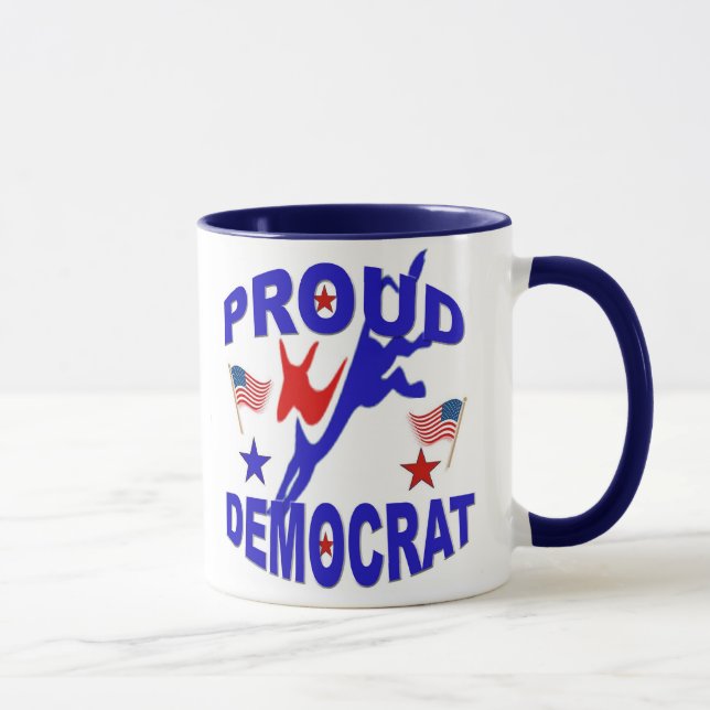 Proud Democrat Coffee Mug (Right)