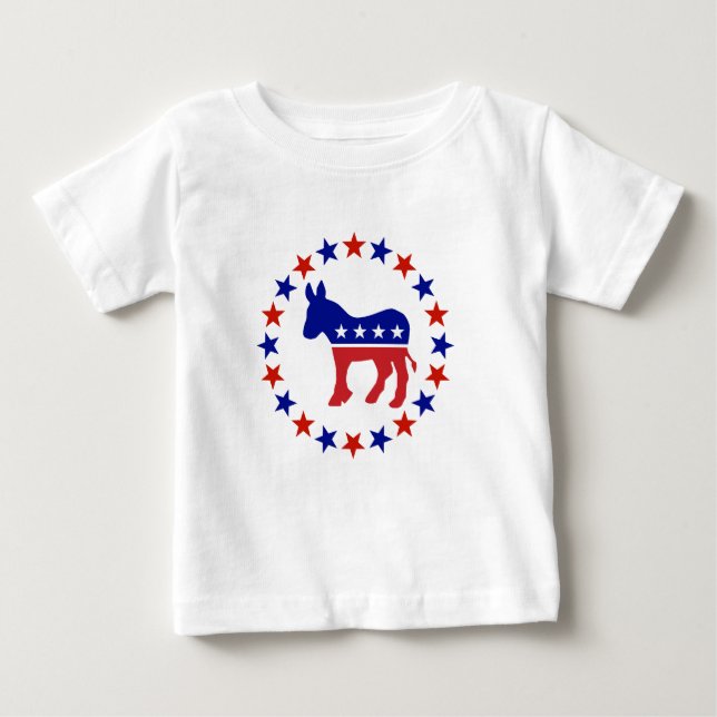 Proud Democrat Stars Original Baby T-Shirt (Front)