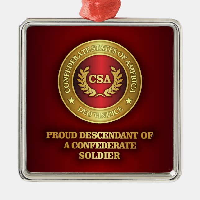 Proud Descendant Metal Ornament (Front)